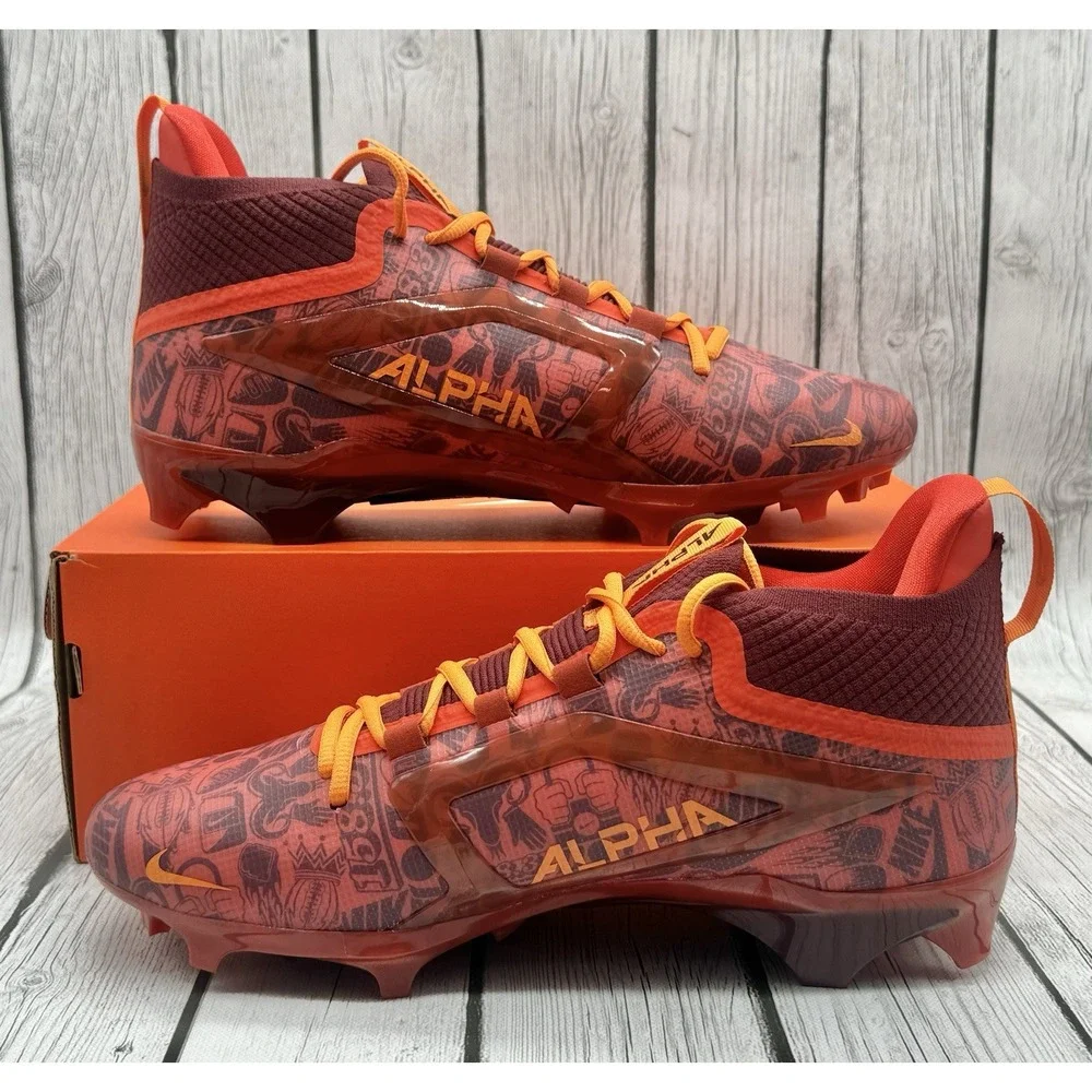 Nike Men's Alpha Menace 4 Elite NRG Pecante Red Size 10.5 FQ4046-600‎ New